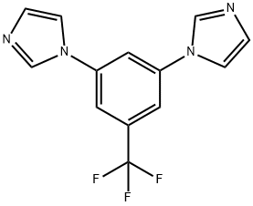 1,1'-(5-(trifluoromethyl)-1,3-phenylene)bis(1H-imidazole) 구조식 이미지