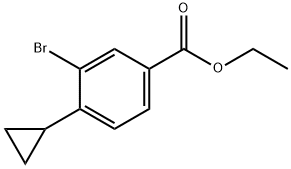 ethyl 3-bromo-4-cyclopropylbenzoate Structure