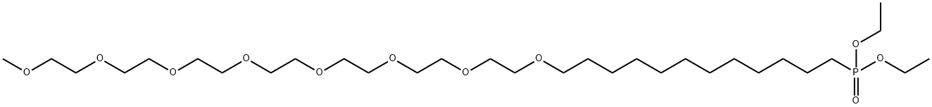 m-PEG8-(CH2)12-phosphonic acid ethyl ester 구조식 이미지
