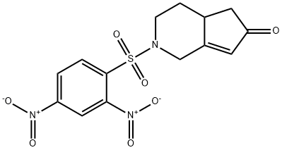 6H-Cyclopenta[c]pyridin-6-one, 2-[(2,4-dinitrophenyl)sulfonyl]-1,2,3,4,4a,5-hexahydro- Structure