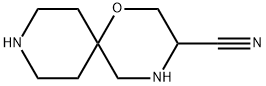 1-Oxa-4,9-diazaspiro[5.5]undecane-3-carbonitrile 구조식 이미지