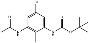 tert-Butyl (3-acetamido-5-chloro-2-methylphenyl)carbamate Structure