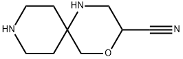 4-Oxa-1,9-diazaspiro[5.5]undecane-3-carbonitrile 구조식 이미지