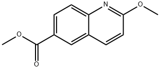 6-Quinolinecarboxylic acid, 2-methoxy-, methyl ester Structure