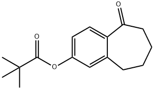 5-Oxo-6,7,8,9-tetrahydro-5H-benzo[7]annulen-2-yl pivalate Structure