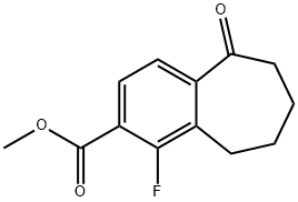 Methyl 1-fluoro-5-oxo-6,7,8,9-tetrahydro-5H-benzo[7]annulene-2-carboxylate Structure