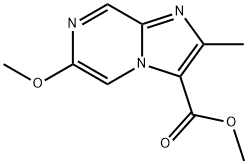 Imidazo[1,2-a]pyrazine-3-carboxylic acid, 6-methoxy-2-methyl-, methyl ester Structure