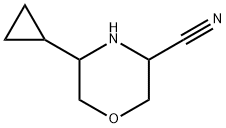 3-Morpholinecarbonitrile, 5-cyclopropyl- 구조식 이미지