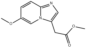 Methyl 2-(6-methoxyimidazo[1,2-a]pyridin-3-yl)acetate Structure