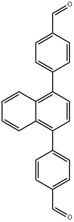 4,4'-(naphthalene-1,4-diyl)dibenzaldehyde Structure