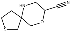 9-Oxa-2-thia-6-azaspiro[4.5]decane-8-carbonitrile 구조식 이미지