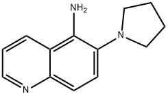 5-Quinolinamine, 6-(1-pyrrolidinyl)- Structure