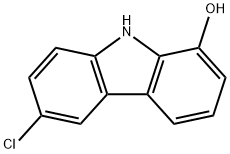 9H-Carbazol-1-ol, 6-chloro- Structure