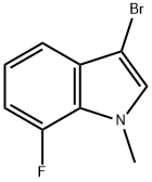 3-Bromo-7-fluoro-1-methylindole Structure