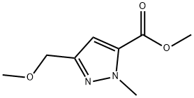 1H-Pyrazole-5-carboxylic acid, 3-(methoxymethyl)-1-methyl-, methyl ester Structure