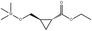 Ethyl (1R,2R)-2-(((trimethylsilyl)oxy)methyl)cyclopropane-1-carboxylate Structure