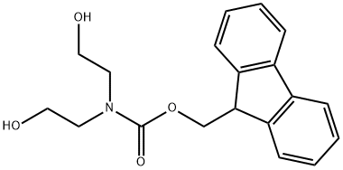 Carbamic acid, N,N-bis(2-hydroxyethyl)-, 9H-fluoren-9-ylmethyl ester Structure