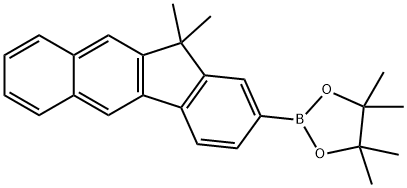 1,3,2-Dioxaborolane, 2-(11,11-dimethyl-11H-benzo[b]fluoren-2-yl)-4,4,5,5-tetramethyl- Structure