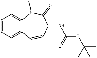 tert-Butyl (1-methyl-2-oxo-2,3-dihydro-1H-benzo[b]azepin-3-yl)carbamate 구조식 이미지