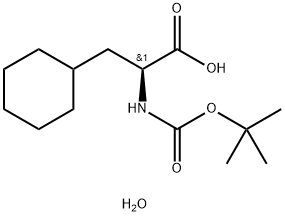 Boc-Cha-OH·xH2O Structure