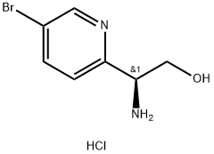 (S)-2-amino-2-(5-bromopyridin-2-yl)ethan-1-ol dihydrochloride Structure