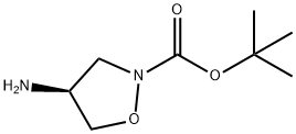 2-Isoxazolidinecarboxylic acid, 4-amino-, 1,1-dimethylethyl ester, (4S)- Structure