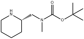 (S)-tert-butyl methyl(piperidin-2-ylmethyl)carbamate Structure