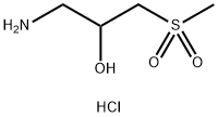 1-amino-3-methanesulfonylpropan-2-ol hydrochloride Structure