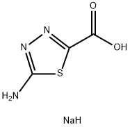 sodium 5-amino-1,3,4-thiadiazole-2-carboxylate 구조식 이미지