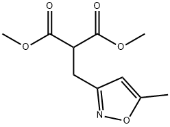 1,3-Dimethyl 2-[(5-methyl-1,2-oxazol-3-yl)methyl]propanedioate 구조식 이미지