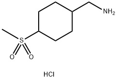 (4-methanesulfonylcyclohexyl)methanamine hydrochloride Structure