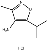 3-methyl-5-(propan-2-yl)-1,2-oxazol-4-amine hydrochloride Structure