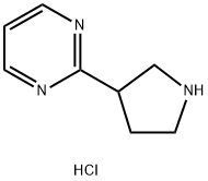 2-(pyrrolidin-3-yl)pyrimidine dihydrochloride Structure