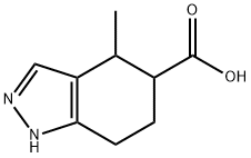 1H-Indazole-5-carboxylic acid, 4,5,6,7-tetrahydro-4-methyl- Structure