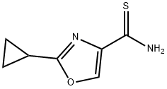 2-cyclopropyl-1,3-oxazole-4-carbothioamide Structure