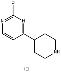 2-chloro-4-(piperidin-4-yl)pyrimidine hydrochloride Structure