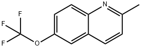 Quinoline, 2-methyl-6-(trifluoromethoxy)- 구조식 이미지