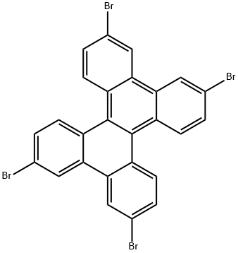 Dibenzo[a,c]triphenylene, 2,7,10,15-tetrabromo- Structure