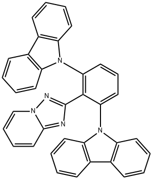 9,9'-(2-([1,2,4]triazolo[1,5-a]pyridin-2-yl)-1,3-phenylene)bis(9H-carbazole) 구조식 이미지