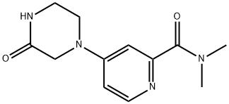 2-Pyridinecarboxamide,N,N-dimethyl-4-(3-oxo-1-piperazinyl)- Structure