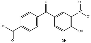 4-(3,4-Dihydroxy-5-nitrobenzoyl)benzoic   acid Structure