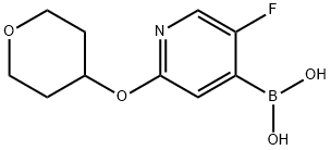 [5-Fluoro-2-(oxan-4-yloxy)pyridin-4-yl]boronic acid Structure