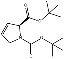 1H-Pyrrole-1,2-dicarboxylic acid, 2,5-dihydro-, 1,2-bis(1,1-dimethylethyl) ester, (2S)- 구조식 이미지