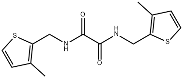 N1,?N2-?bis[(3-?methyl-?2-?thienyl)?methyl]?- Ethanediamide Structure