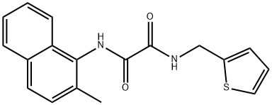 N1-?(2-?methyl-?1-?naphthalenyl)?-?N2-?(2-?thienylmethyl)?- Ethanediamide Structure