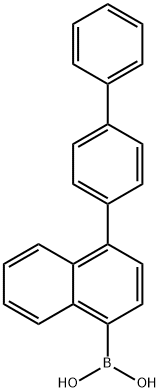 4-Diphenyl-1-naphthalene boronic acid Structure