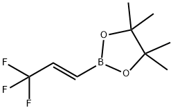 1,3,2-Dioxaborolane, 4,4,5,5-tetramethyl-2-[(1E)-3,3,3-trifluoro-1-propen-1-yl]- 구조식 이미지