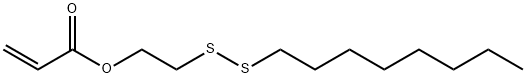 2-Propenoic acid, 2-(octyldithio)ethyl ester Structure