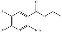 3-Pyridinecarboxylic acid, 2-amino-6-chloro-5-fluoro-, ethyl ester Structure