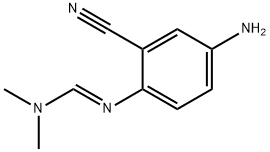 Methanimidamide, N'-(4-amino-2-cyanophenyl)-N,N-dimethyl-, (1E)- Structure